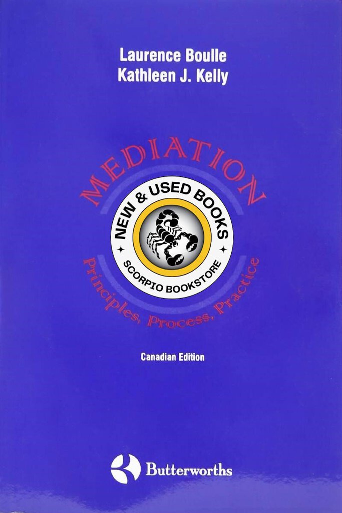 Mediation Principles Process Practice by Laurence Boulle 9780433403852 *FINAL SALE* *85a