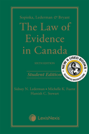 *PRE-ORDER, APPROX 4-6 BUSINESS DAYS* The Law of Evidence in Canada 6th Edition Student Edition by Sidney N. Lederman 9780433515685 *86h [ZZ]