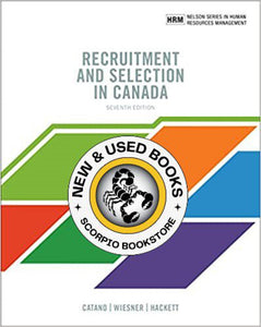 Recruitment and Selection in Canada 7th Edition by Catano 9780176764661 (USED:VERYGOOD) *62d
