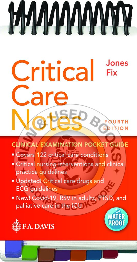 *PRE-ORDER, APPROX 2-3 BUSINESS DAYS* Critical Care Notes 4th Edition by Janice Jones 9781719650373