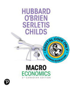 MyLab Economics with Pearson eText for Macroeconomics 3rd Canadian Edition by Hubbard DIGITAL ACCESS CODE 9780135660188 *FINAL SALE* *COURSE LINK FROM PROFESSOR REQUIRED*