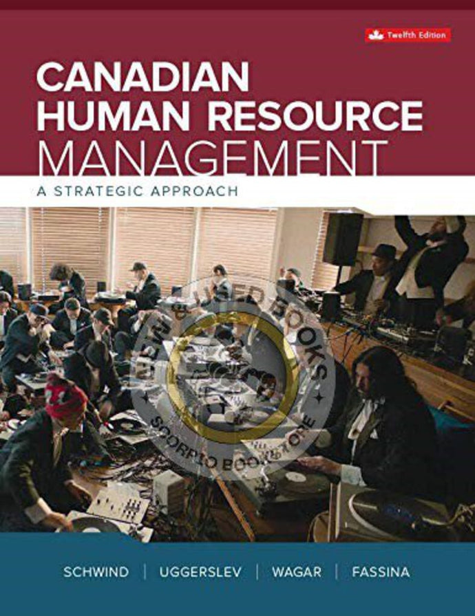 Canadian Human Resource Management 12th Edition by Schwind 9781259654923 (USED:ACCEPTABLE) *AVAILABLE FOR NEXT DAY PICK UP* *wh6 [ZZ]
