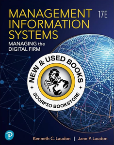 MyLab MIS with Pearson eText Access Code for Management Information Systems 17th edition by Laudon 9780136971467 *FINAL SALE* *COURSE LINK FROM PROFESSOR REQUIRED*