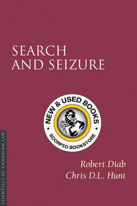 *PRE-ORDER, APPROX 4-6 BUSINESS DAYS* Search and Seizure by Robert Diab 9781552217061