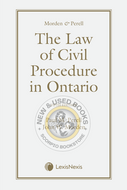 *PRE-ORDER, APPROX 4-6 BUSINESS DAYS* The Law of Civil Procedure in Ontario 5th Edition by Paul M. Perell 9780433530084 [ZZ]