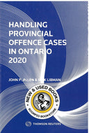 Handling Provincial Offence Cases in Ontario 2020 by Allen 9780779893164 (USED:VERYGOOD; minor highlights) *81e [ZZ]