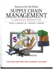 Load image into Gallery viewer, Supply Chain Management 9th Edition by Coyle Custom 9780176481353 (USED:GOOD; writings) *AVAILABLE FOR NEXT DAY PICK UP* *b42
