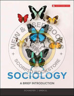 Sociology A Brief Introduction 7th Edition by Richard Schaefer 9781260065800 (USED:GOOD; minor water damage) *125a