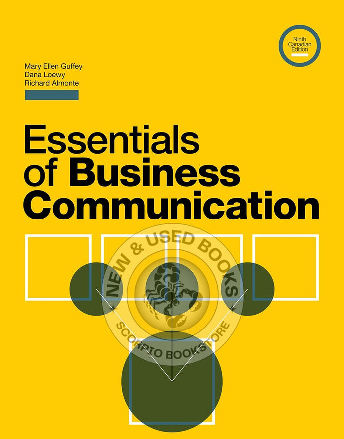 Essentials of Business Communication 9th edition by Mary Ellen Guffey 9780176721244 (USED:GOOD; name on inside cover) *D25