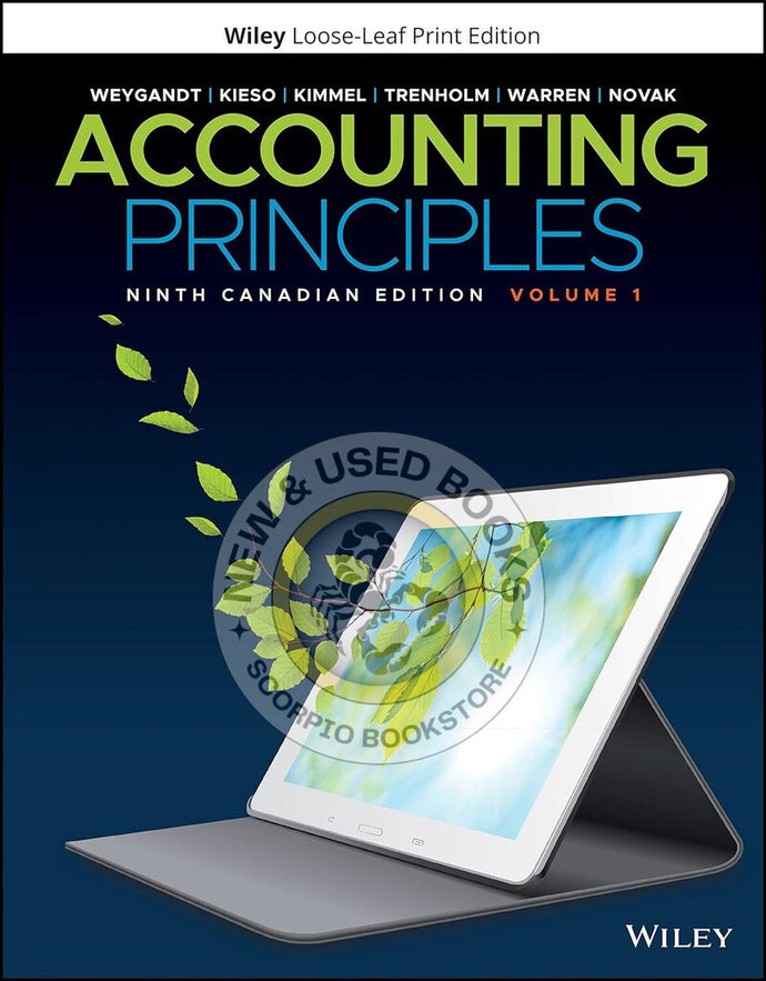 *PRE-ORDER, APPROX 7-10 BUSINESS DAYS* Accounting Principles Volume 1 9th Canadian Edition by Weygandt LOOSELEAF 9781119786818 *FINAL SALE*