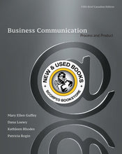 Load image into Gallery viewer, Business Communication 5th Canadian Edition 9780176531393 (USED:GOOD; contains water damage) *
