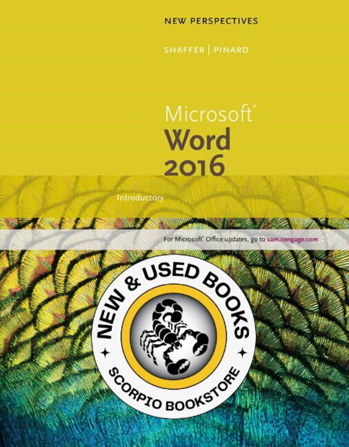 Microsoft Word 2016 by Ann Shaffer 9781305880955 (USED:VERYGOOD) *AVAILABLE FOR NEXT DAY PICK UP* *b42 [ZZ]