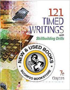 121 Timed Writings 7th Edition by Dean Clayton 9780538974905 (USED:ACCEPTABLE;shows wear)