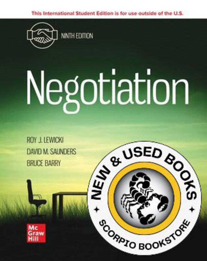 *PRE-ORDER, APPROX 7-10 BUSINESS DAYS* Negotiation 9th edition by Lewicki 9781266283154 [ZZ]