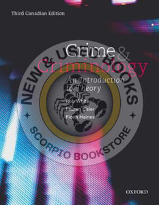 Crime and Criminology 3rd Canadian edition by Rob White 9780199024490 (USED:VERYGOOD) *AVAILABLE FOR NEXT DAY PICK UP* *Z301 [ZZ]