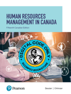 Revel for Human Resources Management in Canada 15th edition by Dessler DIGITAL ACCESS CODE 9780137291915 *FINAL SALE* *COURSE LINK FROM PROFESSOR REQUIRED*