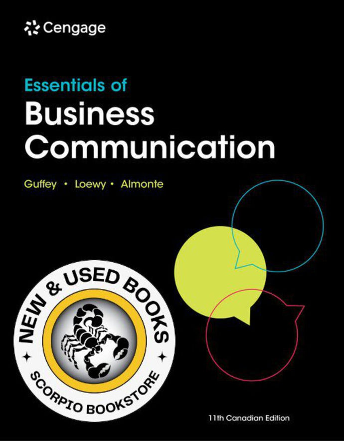 *PRE-ORDER, APPROX 4-6 BUSINESS DAYS* Essentials of Business Communication 11th Edition by Mary Ellen Guffey 9781778412813 *28a