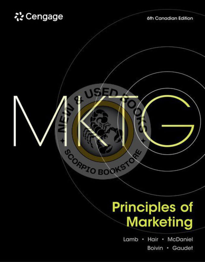 Principles of Marketing MKTG 6th Edition by Charles W. Lamb 9781778410390 *SPECIAL PRICING, FINAL SALE* *22a *SAN [ZZ]