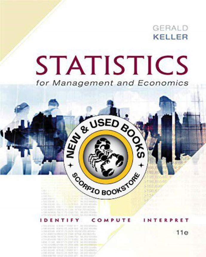 Statistics for Management and Economics 11th Edition by Gerald Keller 9781337093453 (USED:VERYGOOD) *13d