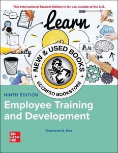 *PRE-ORDER, APPROX 5-7 BUSINESS DAYS* Employee Training & Development 9th Edition + Connect by Raymond Andrew Noe 9781264522682
