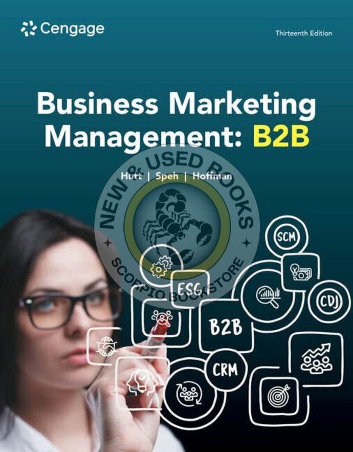 *PRE-ORDER, APPROX 4-6 BUSINESS DAYS* Business Marketing Management 13th Edition by Michael D. Hutt 9780357718230 *20c