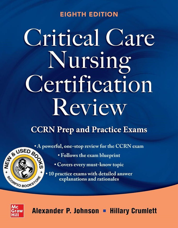 Critical Care Nursing Certification Review 8th Edition by Alexander Johnson 9781260470222 (USED:VERYGOOD) *AVAILABLE FOR NEXT DAY PICK UP* *Z306 [ZZ]