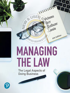 Managing the law 6th Edition by McInnes 9780137313778 (USED:GOOD; minor markings) *103a