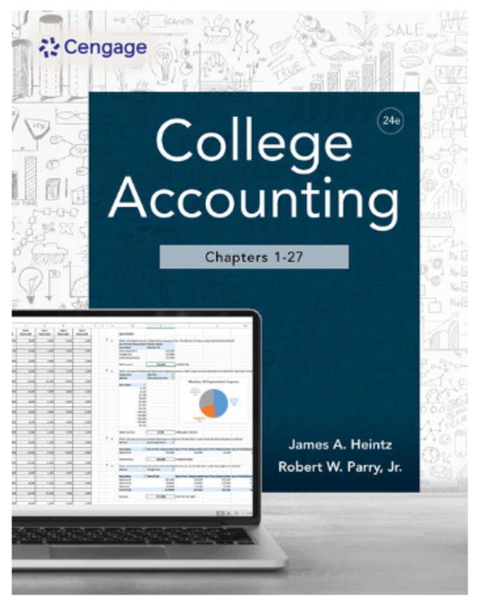 *PRE-ORDER, APPROX 4-6 BUSINESS DAYS* College Accounting 24th Edition Chapters 1-27 by James Heintz 9780357989388