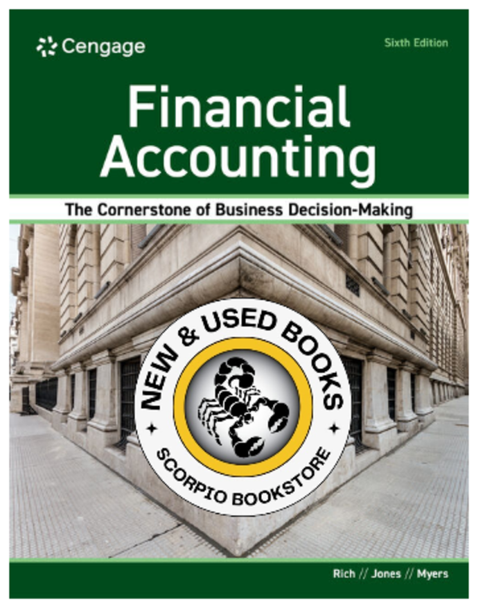 *PRE-ORDER, APPROX 4-6 BUSINESS DAYS* Financial Accounting 6th Edition by Jay Rich 9780357984949