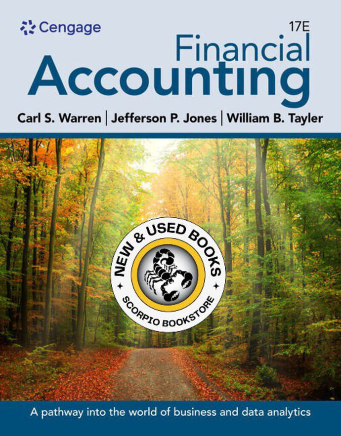 *PRE-ORDER, APPROX 4-6 BUSINESS DAYS* Financial Accounting 17th Edition by Carl S. Warren 9780357899830