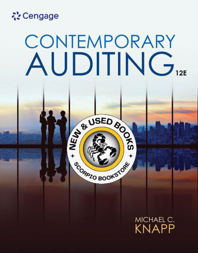 *PRE-ORDER, APPROX 4-6 BUSINESS DAYS* Contemporary Auditing 12th Edition by Michael C. Knapp 9780357515402
