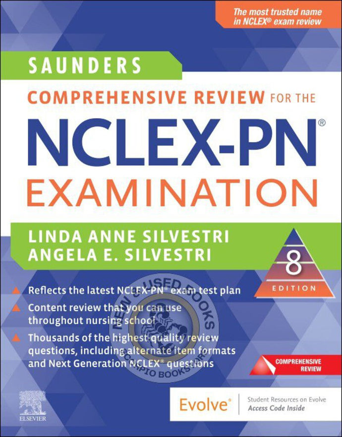 Saunders Comprehensive Review For the NCLEX-PN Examination 8th edition by Silvestri 9780323733052 (USED:VERYGOOD) *61f