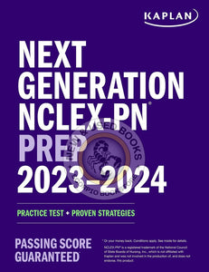 *PRE-ORDER, APPROX 7-10 BUSINESS DAYS* Next Generation NCLEX-PN Prep 2023-2024 by Kaplan 9781506280295