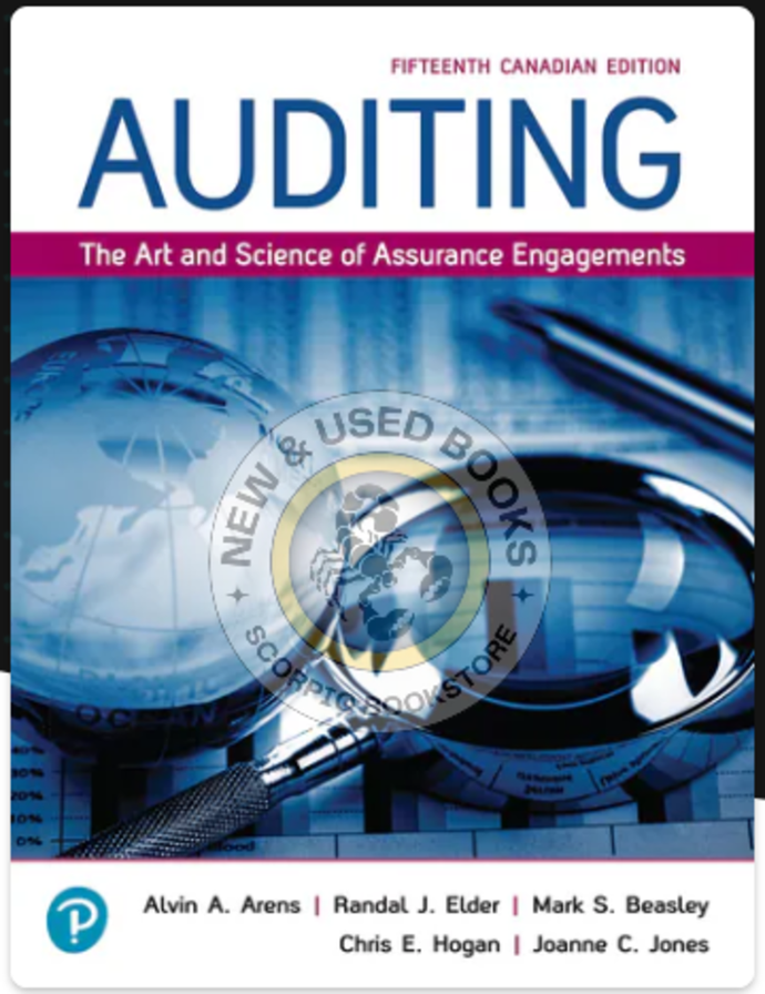 Auditing 15th Canadian Edition by Alvin A. Arens 9780136691983 (USED:VERYGOOD) *101h