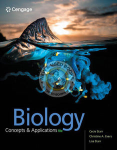 *PRE-ORDER, APPROX 4-6 BUSINESS DAYS* Biology 10th Edition by Cecie Starr 9781305967335