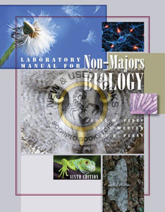 *PRE-ORDER, APPROX 4-6 BUSINESS DAYS* Laboratory Manual for Non-Majors Biology 6th Edition by James W. Perry 9780840053800