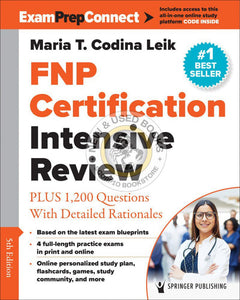 *PRE-ORDER, APPROX 2-3 BUSINESS DAYS* FNP Certification Intensive Review 5th Edition by Maria T. Codina Leik 9780826170668