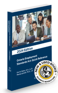 Ontario Employment Standards Act: Quick Reference 2024 Edition by Eric Roher 9781668713433 (USED:VERYGOOD) *AVAILABLE FOR NEXT DAY PICK UP* *Z502