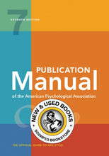 Load image into Gallery viewer, Publication Manual APA 7th edition 2020 by APA 9781433832161 (USED:VERYGOOD; minor liquid damage on bottom) *77f
