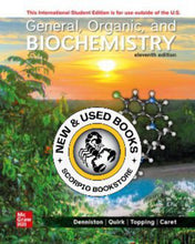 Load image into Gallery viewer, General, Organic, and Biochemistry 11th Edition by Katherine J. Denniston 9781265138462 (USED:GOOD; minor liquid stains on bottom) *126a
