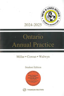 Ontario Annual Practice 2024-2025 +Forms by Millar STUDENT EDITION 9781038200617 (USED:GOOD; markings, writings, post its) *88g