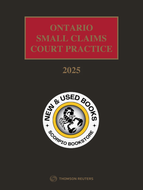 Ontario Small Claims Court Practice 2025 by Marvin A. Zuker 9781038200907 (USED:VERYGOOD) *AVAILABLE FOR NEXT DAY PICK UP* *Z319 [ZZ[