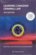 Learning Canadian Criminal Law 16th edition by Don Stuart STUDENT EDITION 9781038205568 (USED:GOOD) *84c