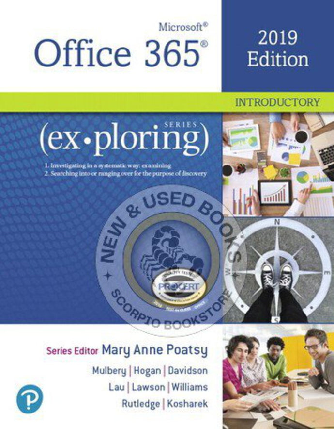 Exploring Microsoft Office 2019 Edition by Mary Anne Poatsy 9780135402542 (USED:ACCEPTABLE; liquid damage, shows heavy wear) *104a