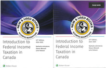 Load image into Gallery viewer, Introduction to Federal Income Taxation in Canada 45th Edition 2024-2025 + Study Guide + Canadian Income Tax Act Annotated 116th Edition 2024 by Nathalie Johnstone PKG (USED:VERYGOOD) *80h
