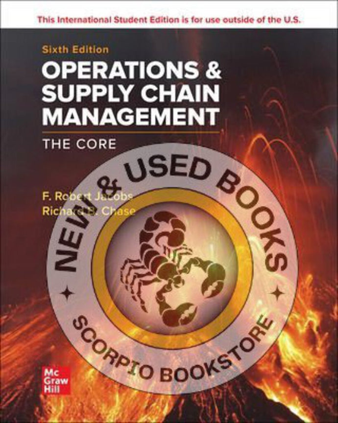*PRE-ORDER, APPROX 7-10 BUSINESS DAYS* Operations and Supply Chain Management The Core +Connect 6th Edition By F. Robert Jacobs 9781265747442