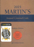 2025 Martin's Annual Criminal Code STUDENT EDITION by Edward Greenspan 9781038200464 (USED:LIKENEW) *88a [ZZ]