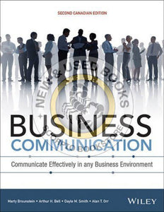 Business Communication 2nd Canadian Edition By Brounstein 9781118729991 *107b [ZZ]