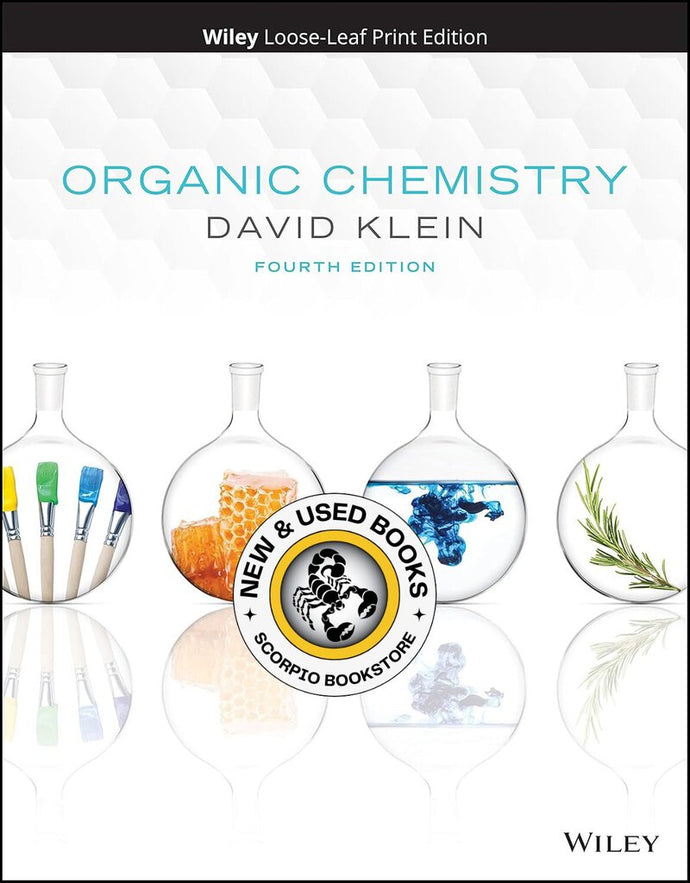 Organic Chemistry 4th Edition by David R. Klein LOOSELEAF 9781119659594 *112e *SAN