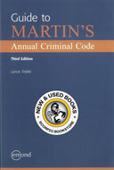 Guide to Martin's Annual Criminal Code 3rd Edition by Lance Triskle 9781772557411 (USED:VERYGOOD) *143b [ZZ]